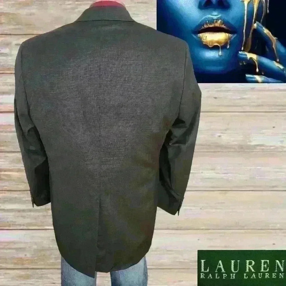 Lauren Ralph Lauren Blazer Mens 42R Wool Suit Jacket 2 Button - Picture 2 of 6